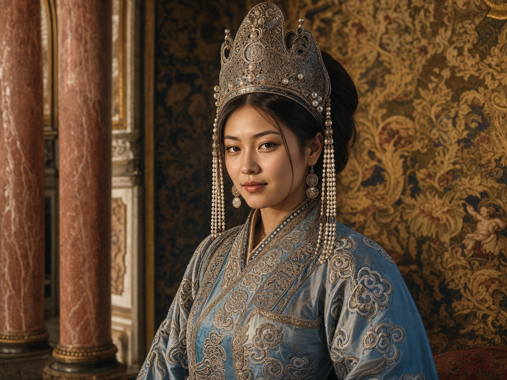 Mongol court × Venetian Renaissance