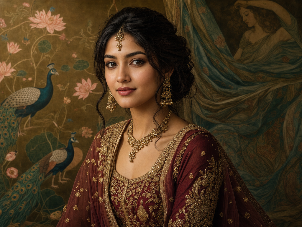 Rajput Pichwai × Burne-Jones