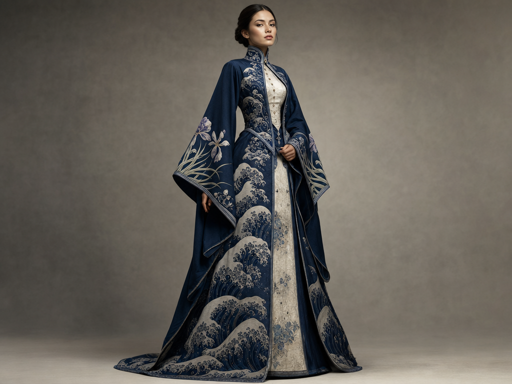 Edo wave-pattern × Belle Époque Worth