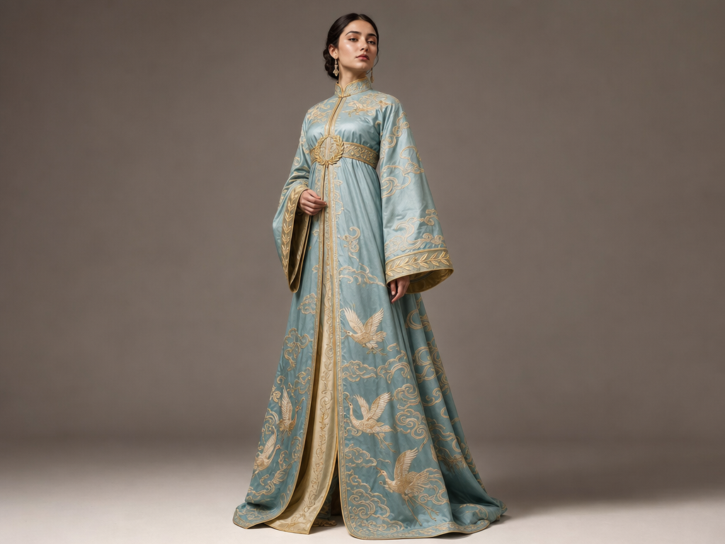 Tang dynasty silk × Empire-waist Napoleonic